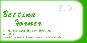 bettina horner business card